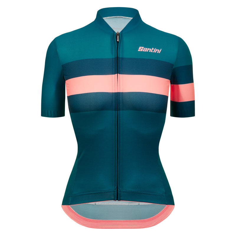 Santini ECO Slk Bengal S/S Jersey Dame Petrol