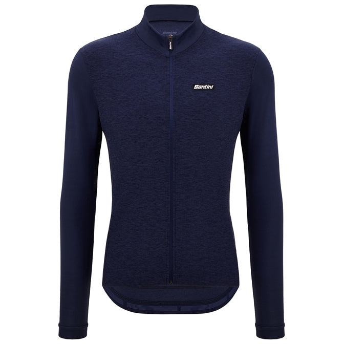 Santini Pure LS Jersey Herre Blu Nautica