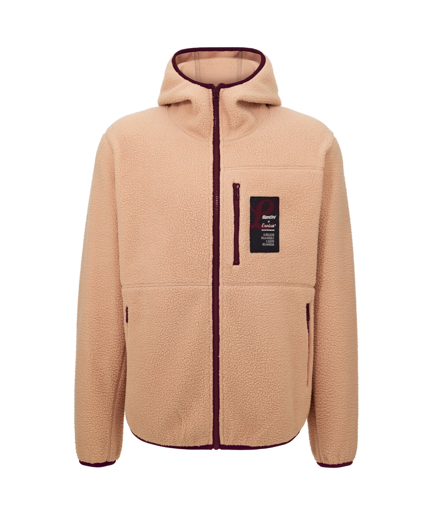 Santini Eroica Fleecetrøje Unisex - Mørk Beige