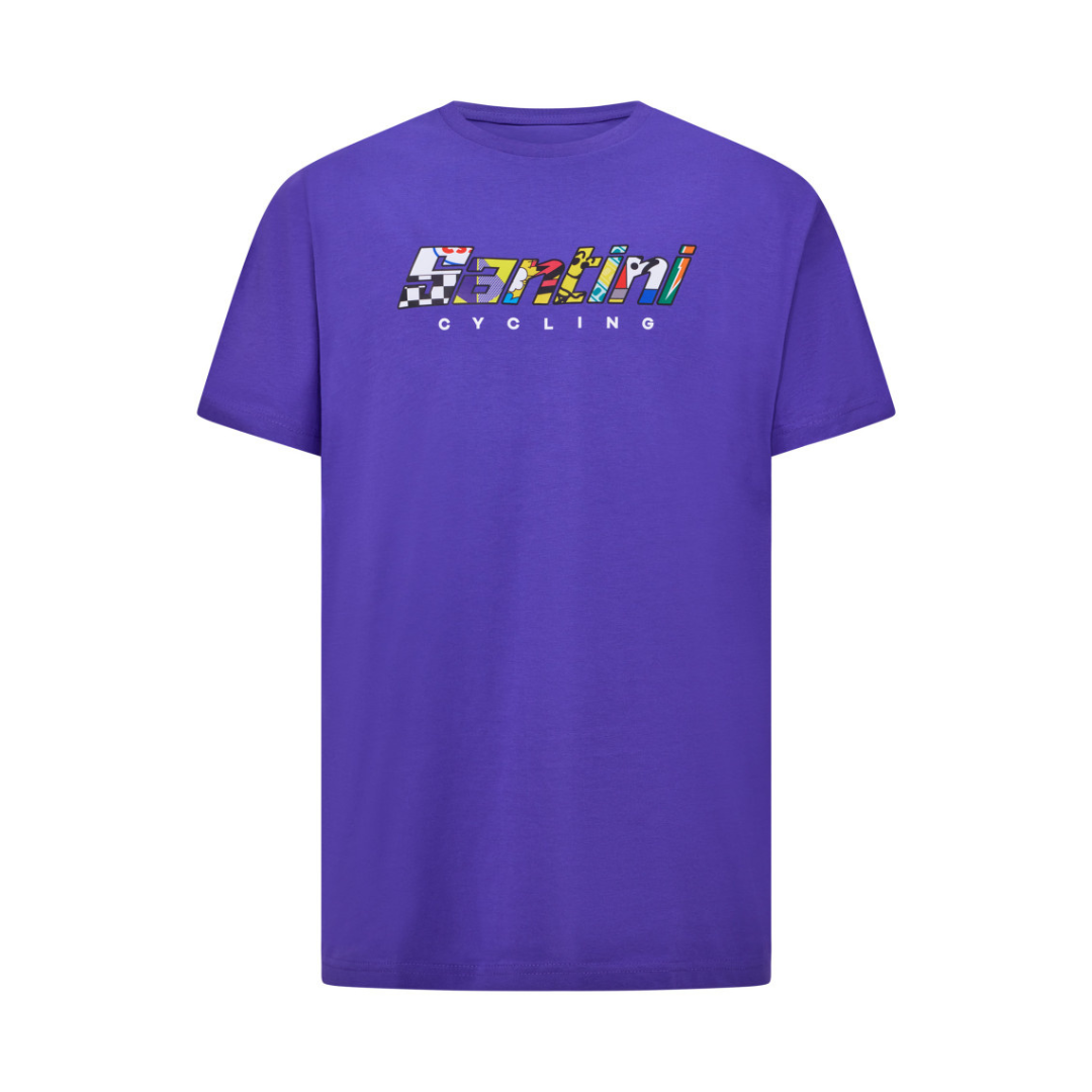 Santini Cycling 60 års jubilæums T-Shirt Unisex Lilla