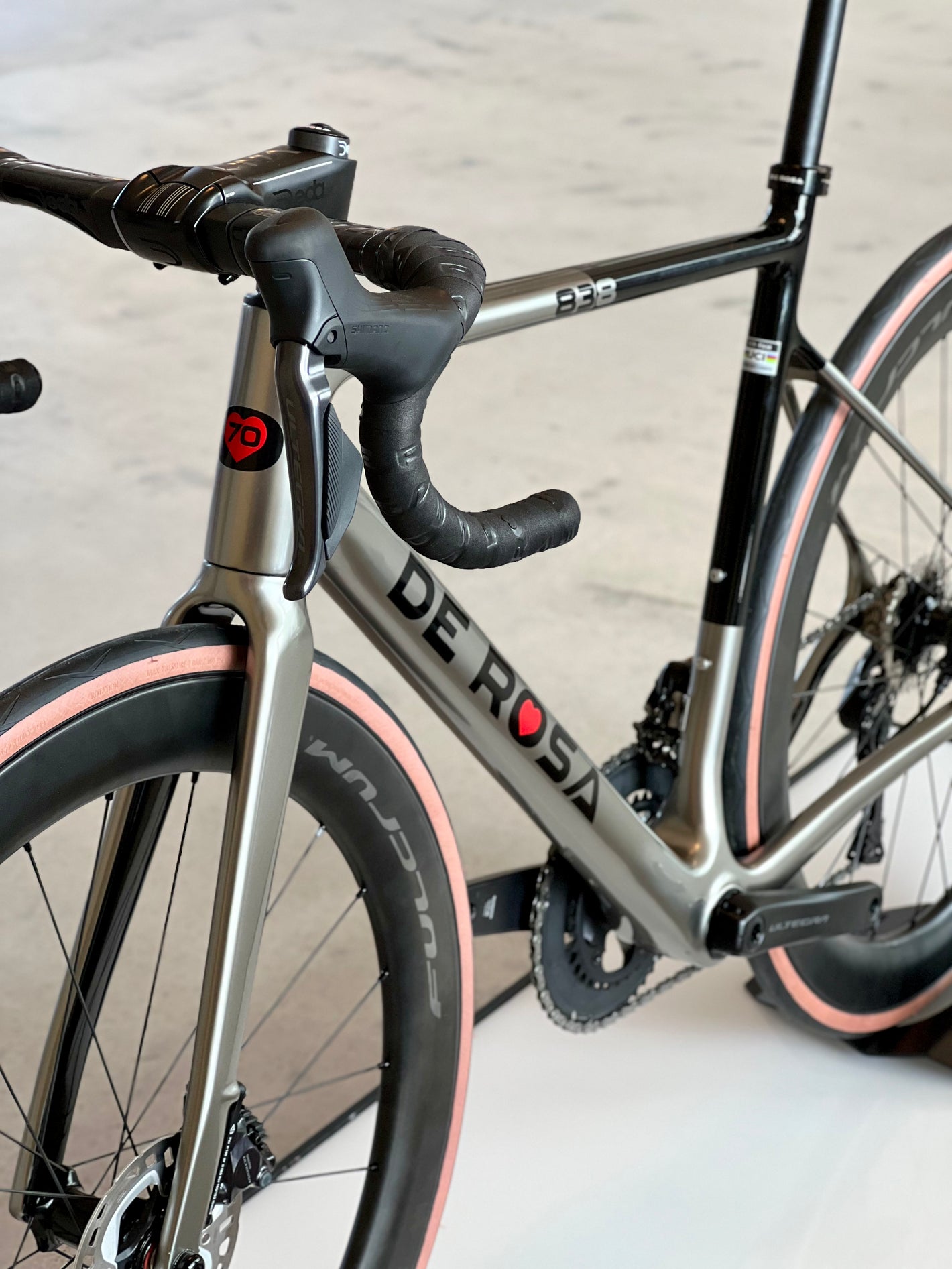 De Rosa 838 Disc | Ultegra 8170 Di2 | Vinci Carbon styr | Fulcrum Racing 6