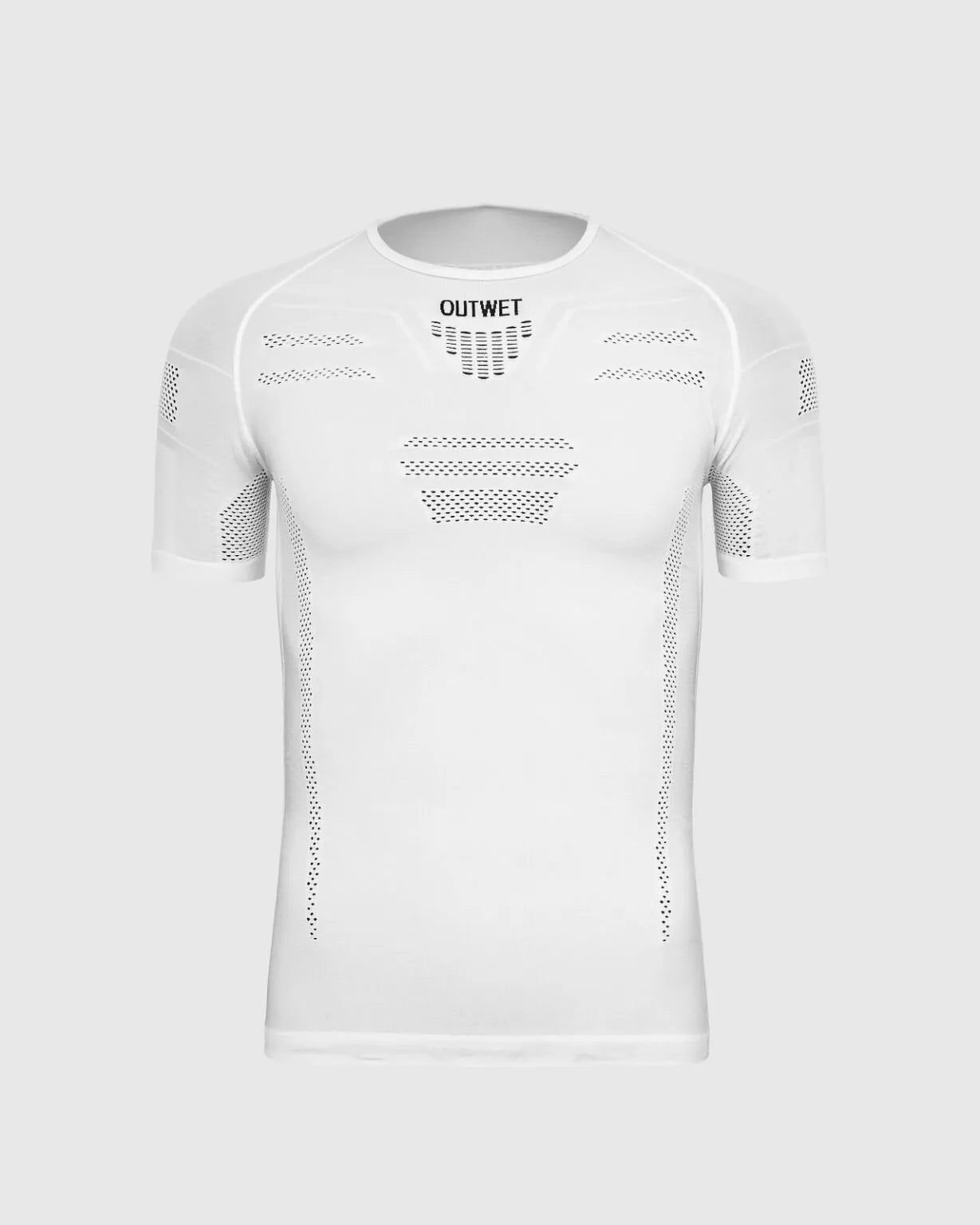 Outwet Base SS svedtrøje hvid m/ korte ærmer