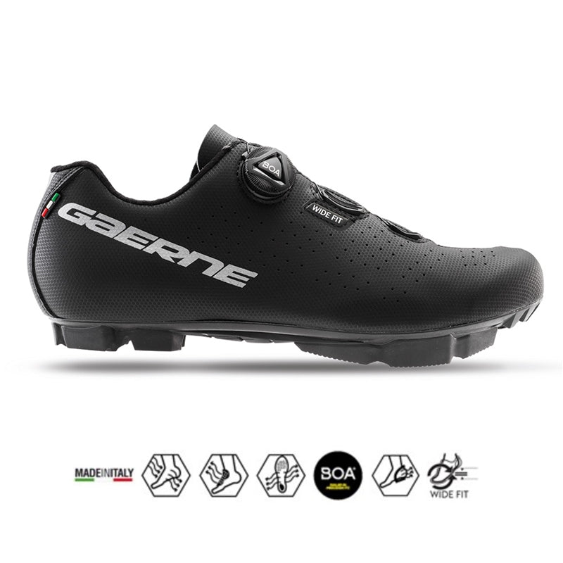 Gaerne G.Trial Gravel/MTB Cykelsko Mat Sort WF