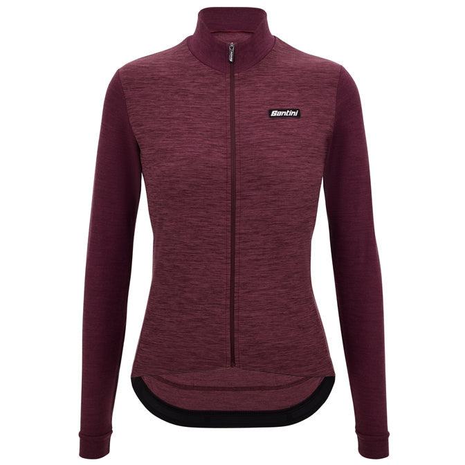 Santini Pure LS Jersey Dame Burgundy