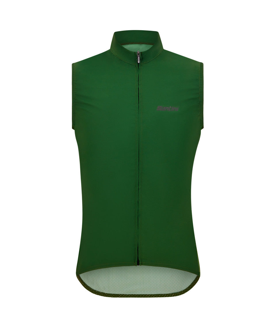 Santini Ready To Ride Unisex Block Vindvest Military Green