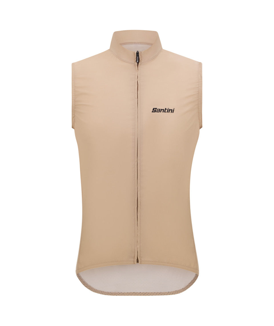 Santini Ready To Ride Unisex Block Vindvest Cappuccino