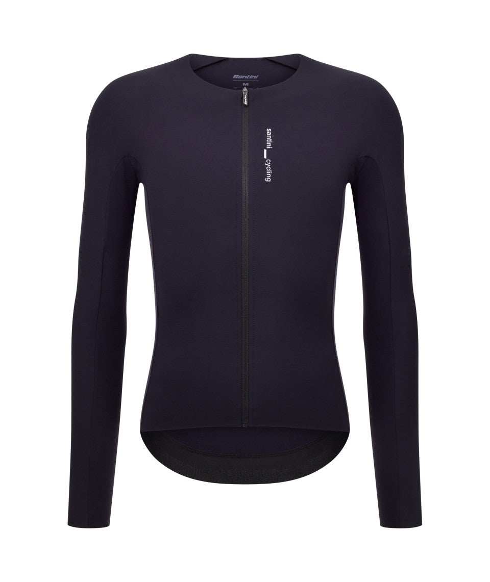 Santini Unico Langærmet Cykeltrøje Sort