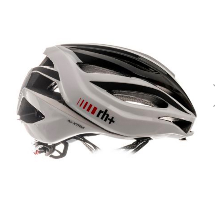 rh+ Air XTRM Aero cykelhjelm Shiny hvid/shiny sort