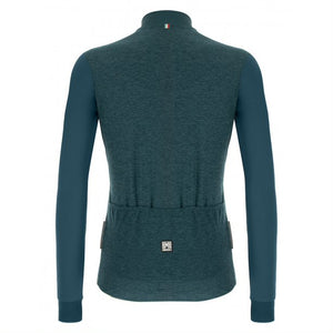 Santini Colore Puro LS Jersey Herre Petrol