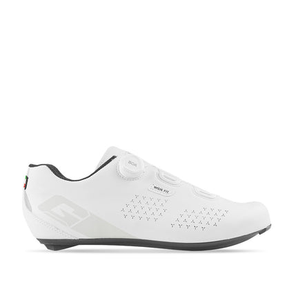 Gaerne G.Sprint+ Carbon 8.0 Wide Fit landevejs cykelsko - Hvid 2026