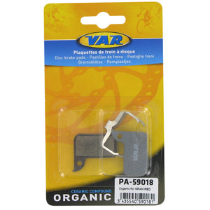 VAR disc bremseklods Sram Red organisk 2 stk/sæt