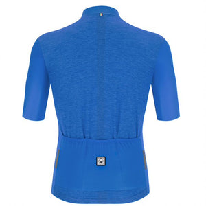 Santini Colore Puro SS Jersey Mand Blue