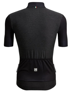 Santini Colore Puro SS Jersey Mand Sort