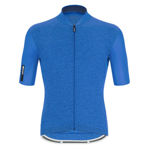 Santini Colore Puro SS Jersey Mand Blue