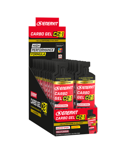 Enervit C2:1 Carbo Gel Cola m/Koffein 24x60ml