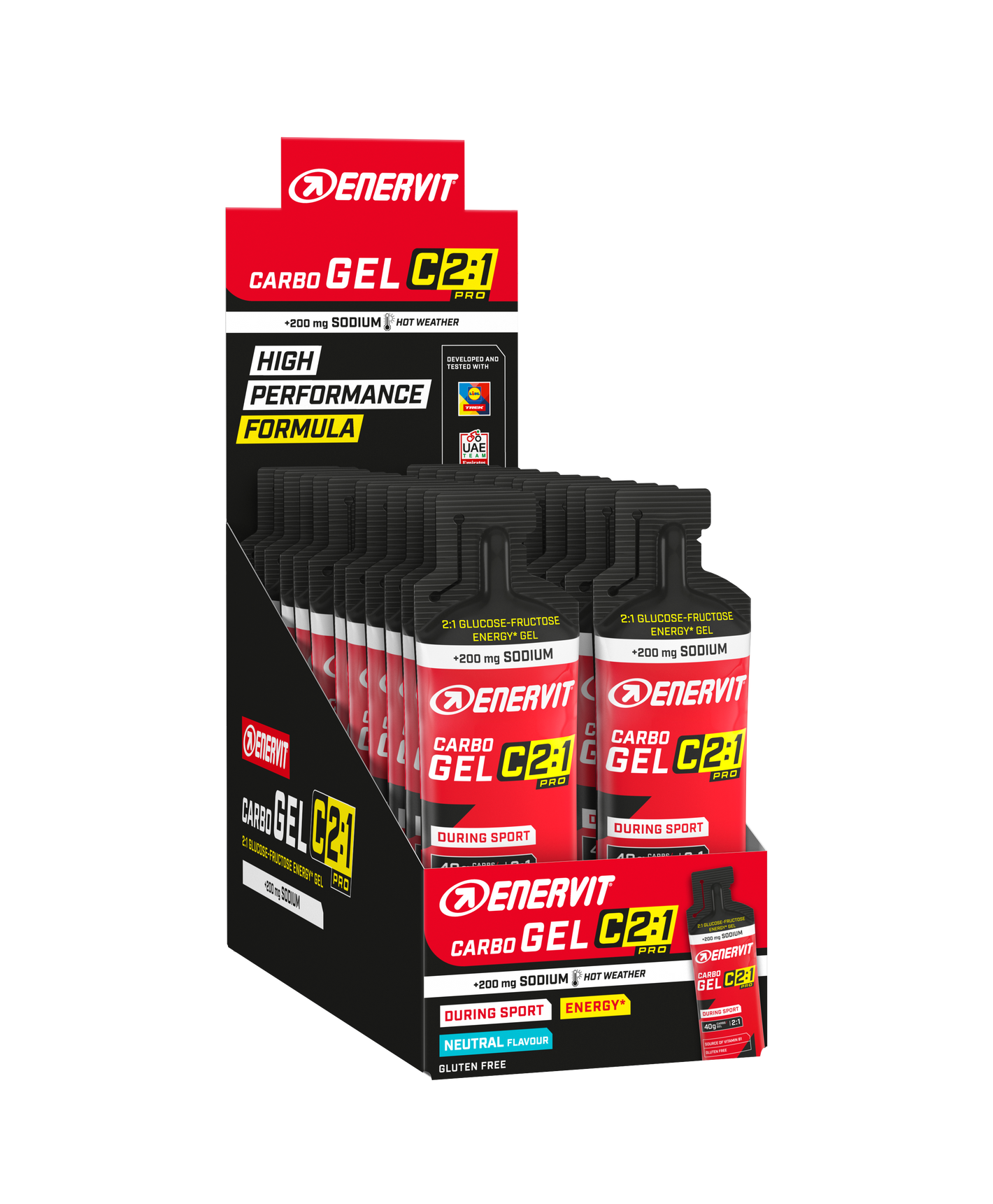 Enervit C2:1 Carbo Gel No Flavour m/Sodium 24x60ml