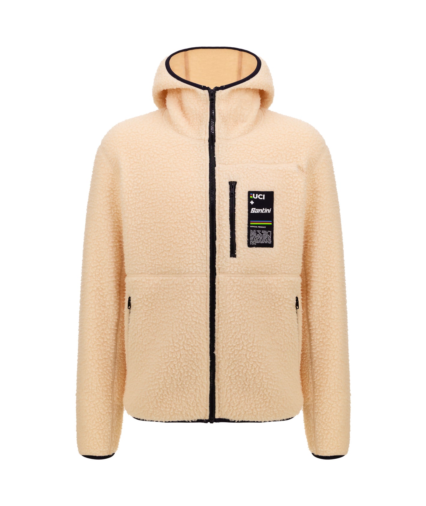 Santini UCI VM Fleecetrøje Unisex - Beige