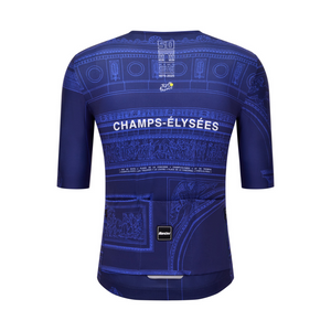 Santini Tour de France Arrivée Arc de Triomphe Jersey Blå