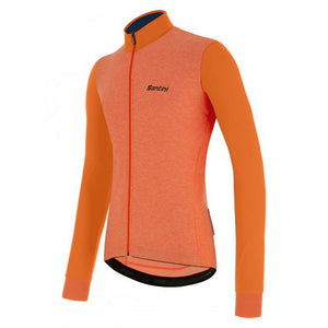 Santini Colore Puro LS Jersey Herre Fluo