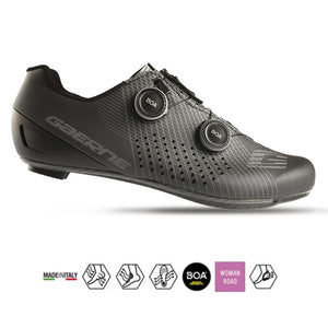 Gaerne G.Fuga Carbon 10.0 Road Dame Mat Sort