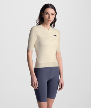 Santini Aero Race kortærmet cykeltrøje unisex - Cappuccino
