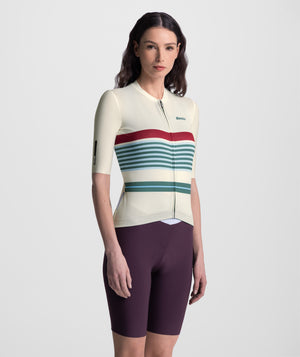 Santini Bengal EVO kortærmet cykeltrøje unisex - Cappucino