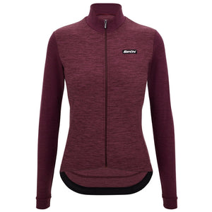 Santini Pure LS Jersey Dame Burgundy