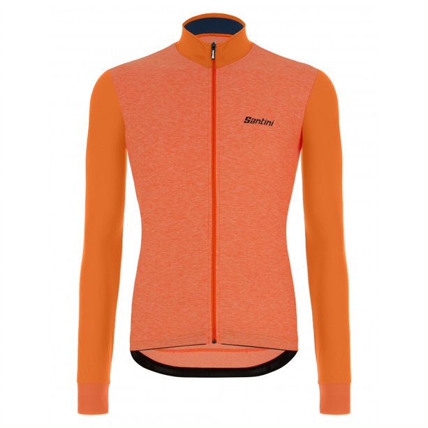 Santini Colore Puro LS Jersey Herre Fluo