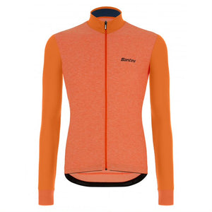 Santini Colore Puro LS Jersey Herre Fluo