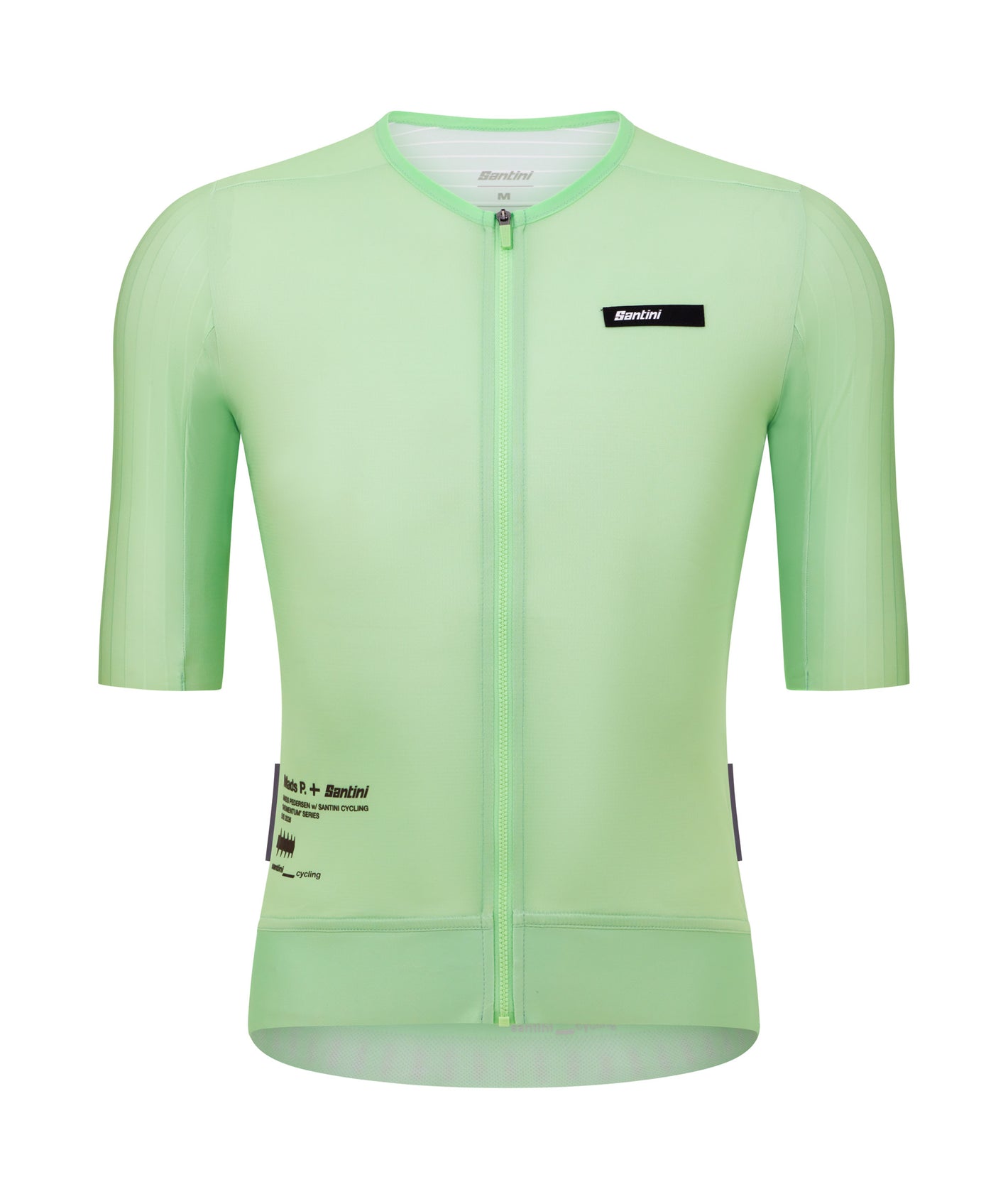 Santini + MADS P. Aero Race kortærmet cykeltrøje unisex - Mint