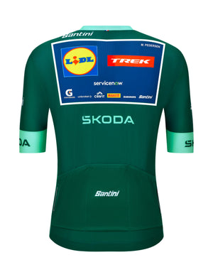 Santini Tour de France kortærmet cykeltrøje Mads Pedersen - Grøn