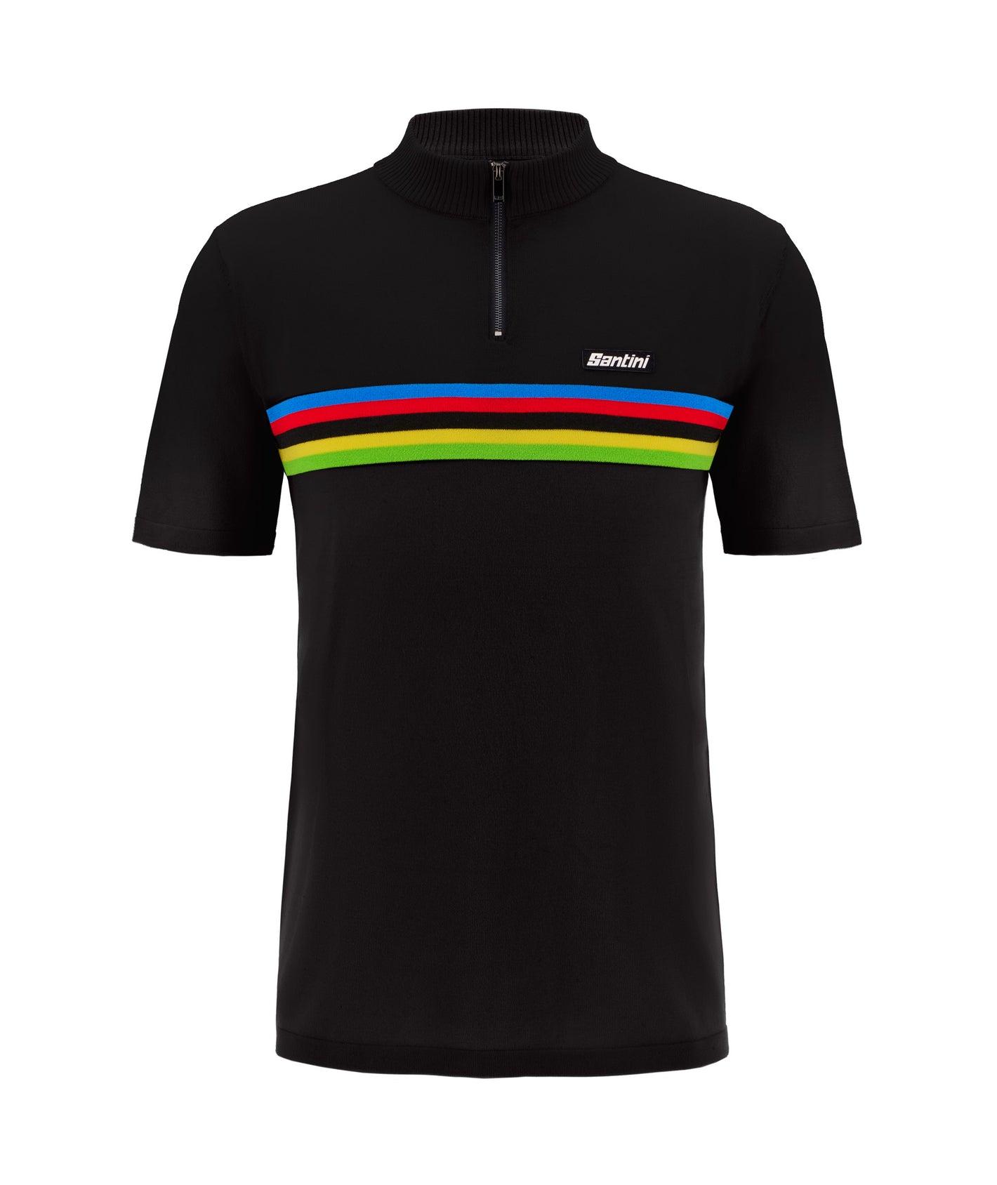 Santini UCI VM Polo T-Shirt Sort