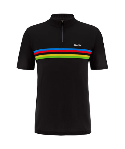 Santini UCI VM Polo T-Shirt Sort