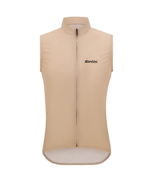 Santini Ready To Ride Unisex Block Vindvest Cappuccino