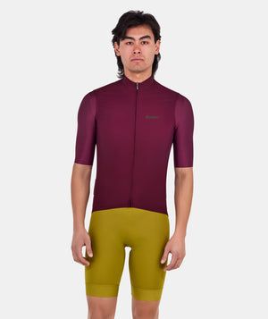 Santini RTR Unisex Block Vindvest Burgundy