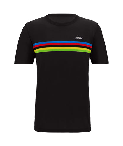 Santini UCI VM T-Shirt Sort