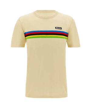 Santini UCI VM T-Shirt beige