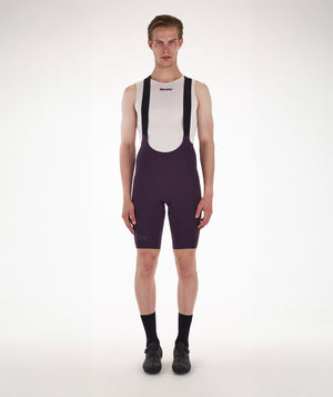 Santini Unico bib-shorts herre - Burgundy